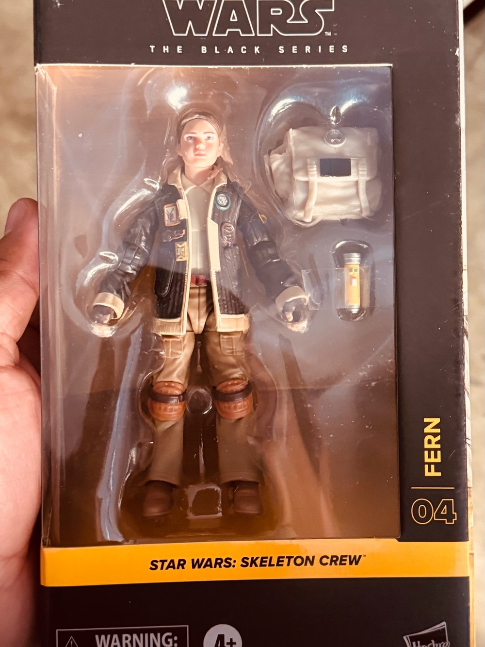 Hasbro Star Wars Black Series Fern Figure - Black, Yellow